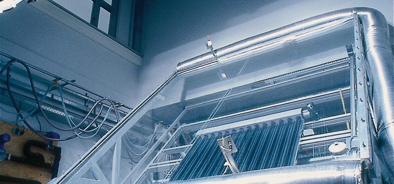 Fraunhofer ISE Solar Heat Europe – Solar simulator test facility