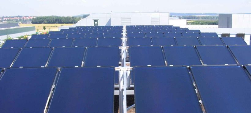 Solahart Solar Heat Europe – Collector field for cooling installation at Audi’s Ingolstadt training centre