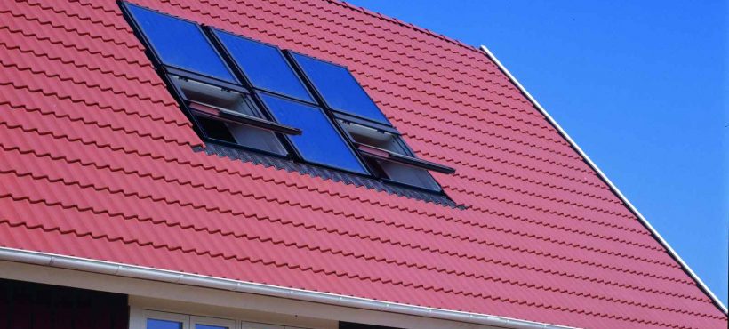 Velux Solar Heat Europe – Roof integrated flat plate collectors on house in Denmark