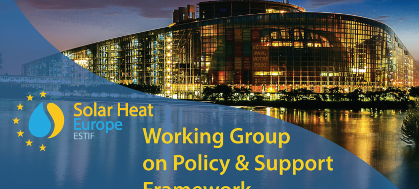 Solar Heat Europe Working Group on Policy & Support Framework – Sign up!