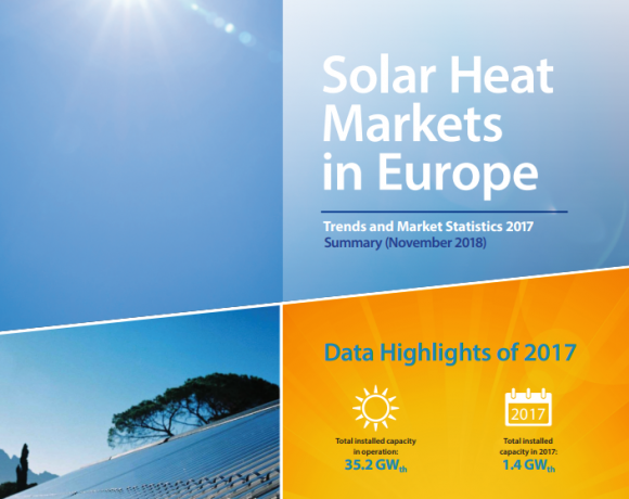 Solar Thermal Markets In Europe – Trends And Market Statistics 2017  (Published In November 2018)