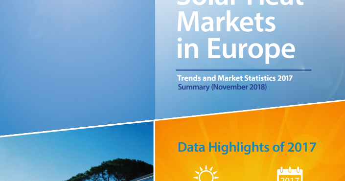 Solar Thermal Markets In Europe – Trends And Market Statistics 2017  (Published In November 2018)