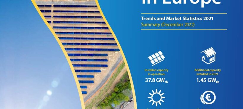 Solar Thermal Markets In Europe – Trends And Market Statistics 2021 (Published In December 2022)