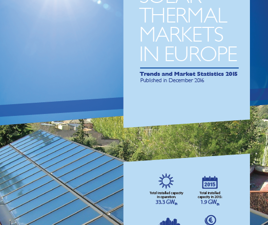 Solar Thermal Markets In Europe – Trends And Market Statistics 2015 (Published In November 2016)