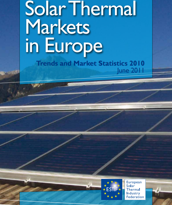 Solar Thermal Markets in Europe – Trends and Market Statistics 2010 (published June 2011)