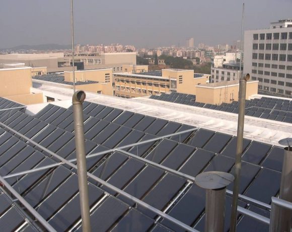 GREENoneTEC Solar Heat Europe – Collector field in China