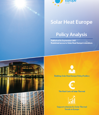 Solar Heat Europe publishes a Policy Analysis document for its members.