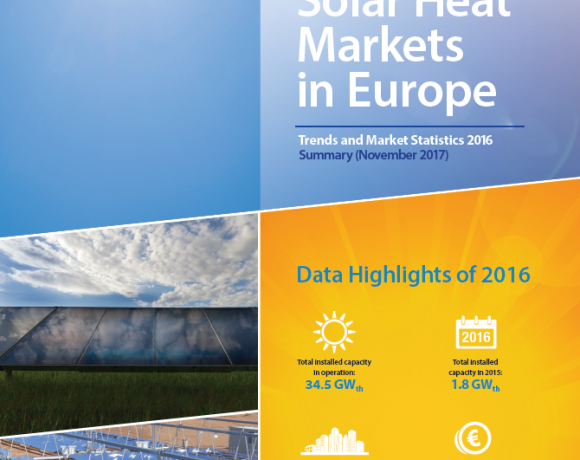 Solar Thermal Markets In Europe – Trends And Market Statistics 2016  (Published In November 2017)