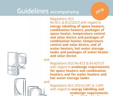 Energy Labelling and Ecodesing of Space and Water Heaters: NEW IMPLEMENTING GUIDELINES PUBLISHED