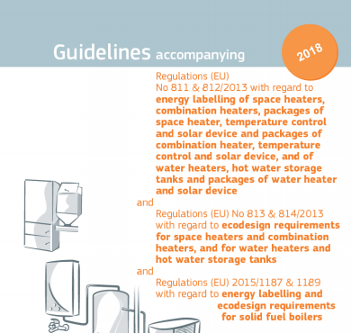 Energy Labelling and Ecodesing of Space and Water Heaters: NEW IMPLEMENTING GUIDELINES PUBLISHED