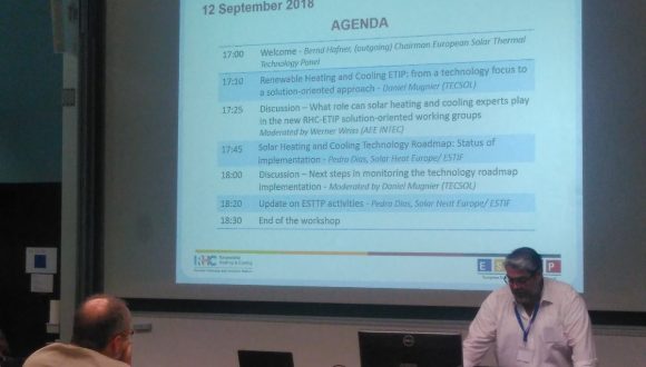 Solar Thermal Technology: ESTTP organises workshop for its members during Eurosun – Consultation – Deadline October 17th