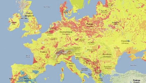 A new mapping of heating and cooling potentials in Europe