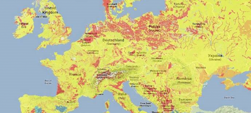 A new mapping of heating and cooling potentials in Europe