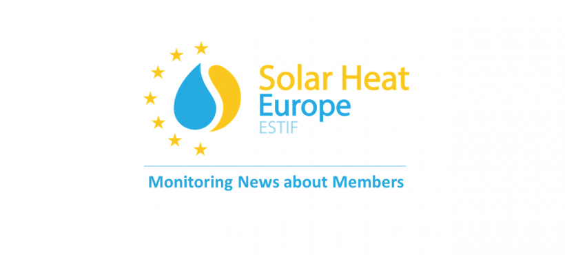 News about Solar Heat Europe Members – 27/07/2021