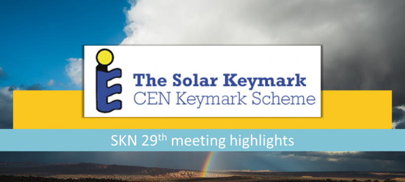 Solar Keymark Network 29th meeting