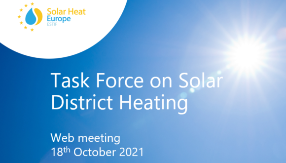 Solar Heat Europe SDH Taskforce Meeting – Follow up materials [18/10/2021]