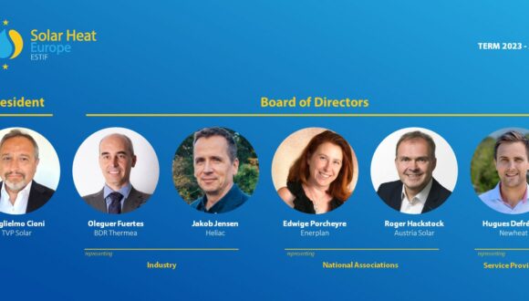 Solar Heat Europe appoints new President and Board of Directors and confirms market growth